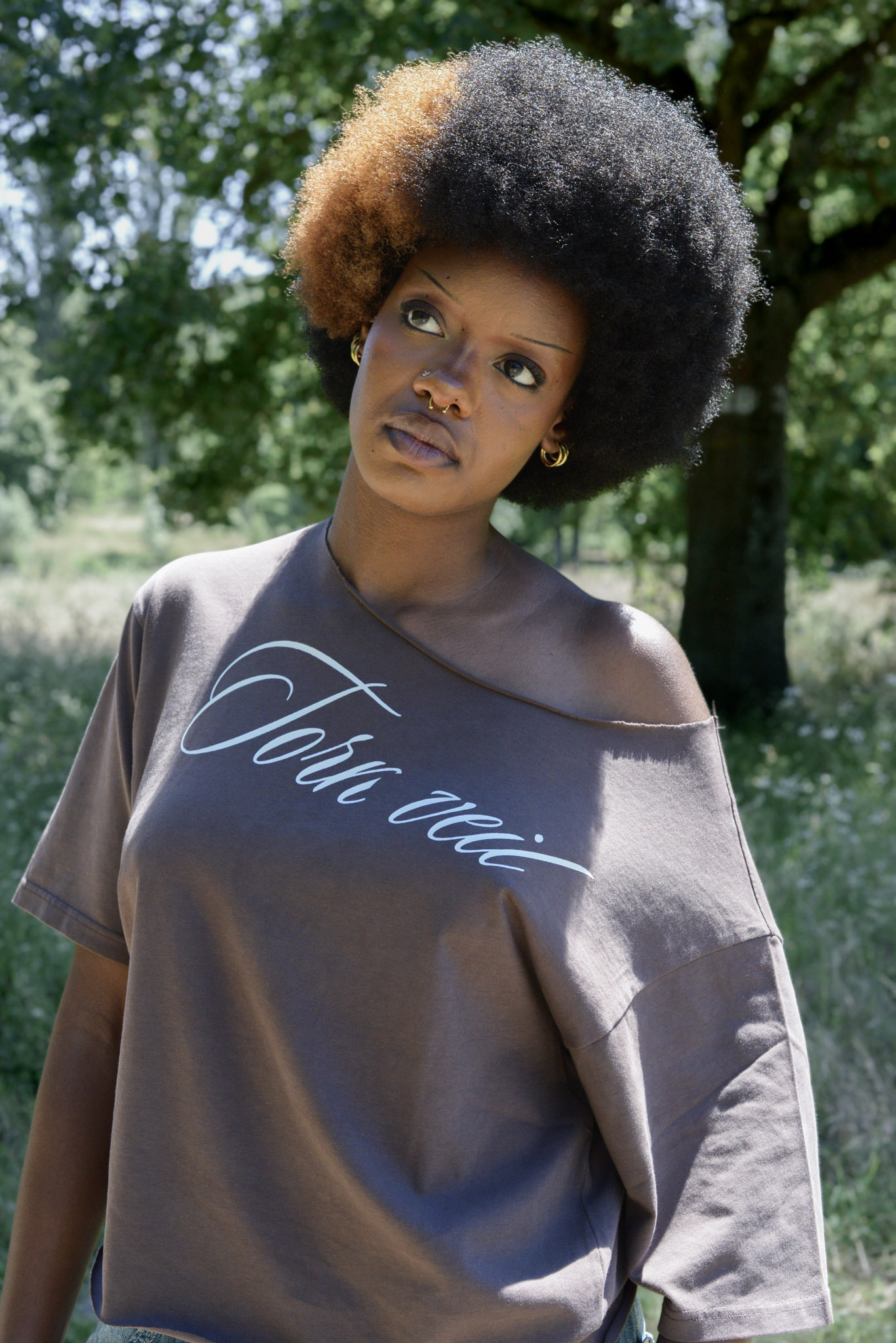 Alternative view of TEE SHIRT TORN VEIL WOMAN